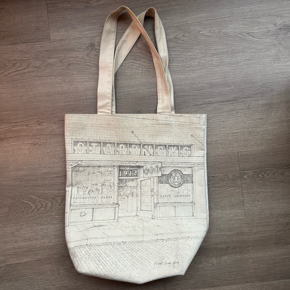 Starbucks Cream Tote Bag